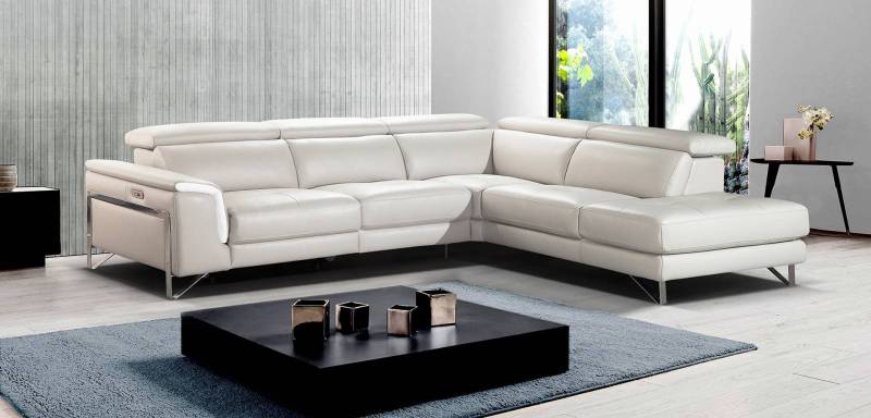 Canapé d'angle en cuir de qualité